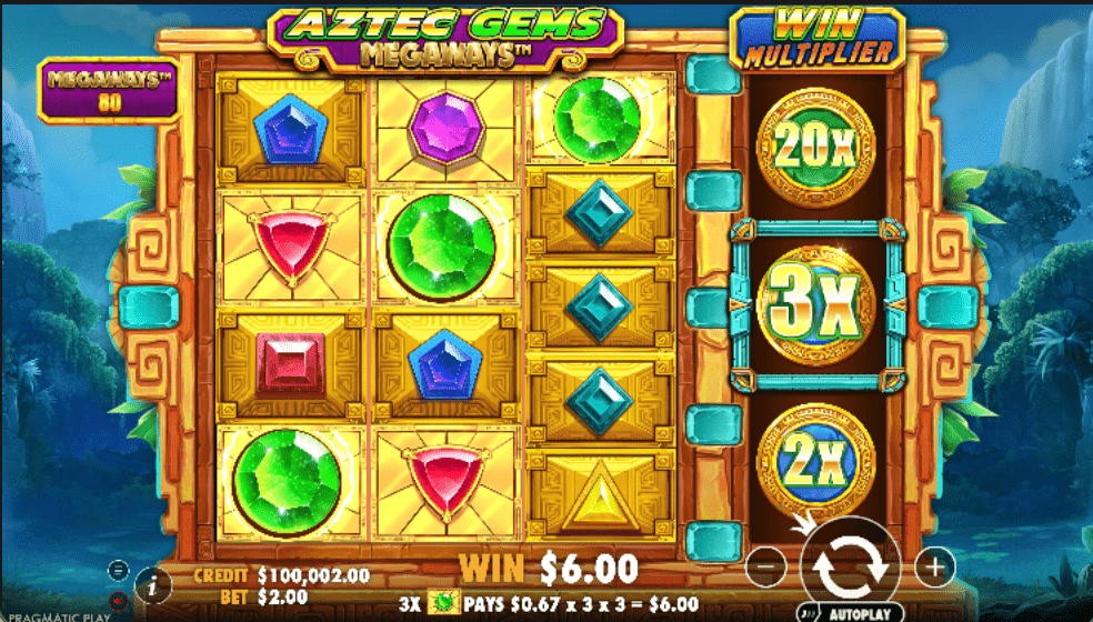 Aztec Gems Megaways Gameplay 2