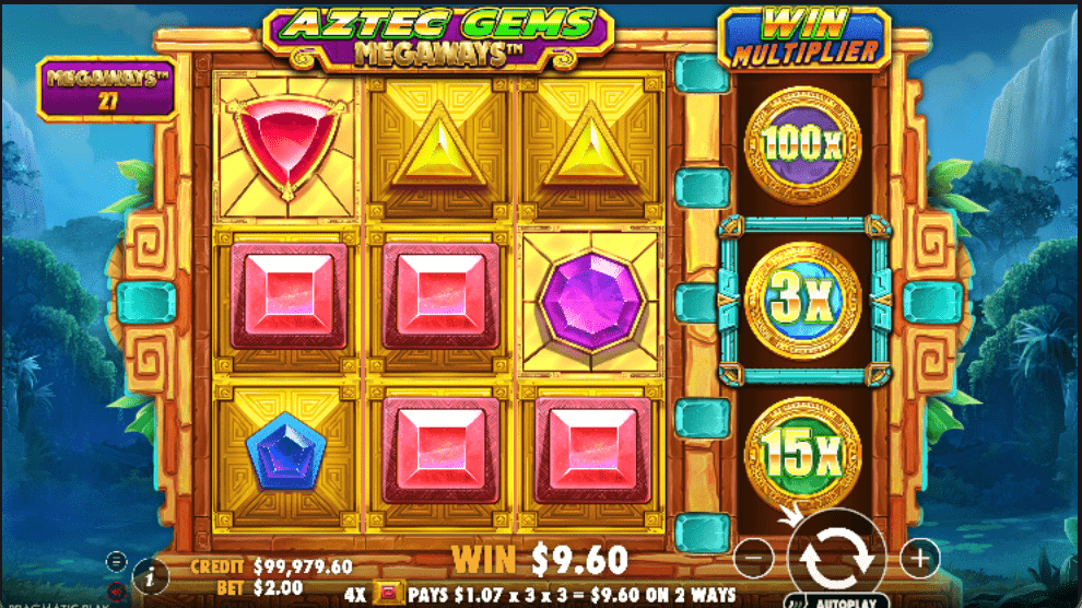 Aztec Gems Megaways Gameplay 3